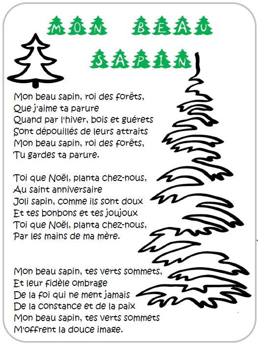 Chanson De Noel En Francais Avec Parole encequiconcerne Chansons De Chiffres En Francais