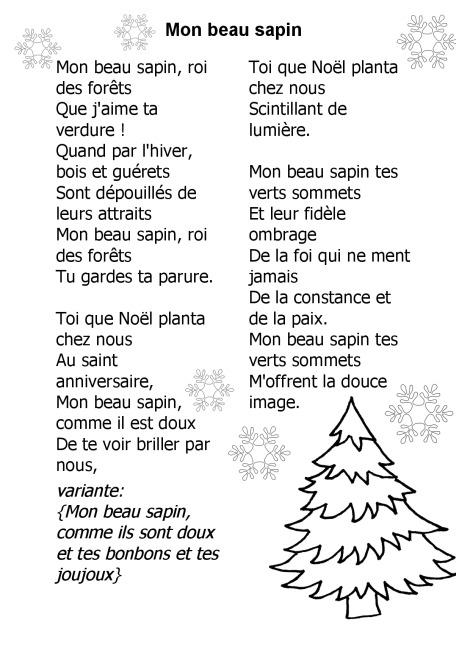 Chanson De Noel En Francais Avec Parole pour Chanson Diguedi Avec Images