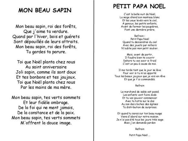 Chant De Noel En Francais Avec Parole pour Chansons De Chiffres En Francais