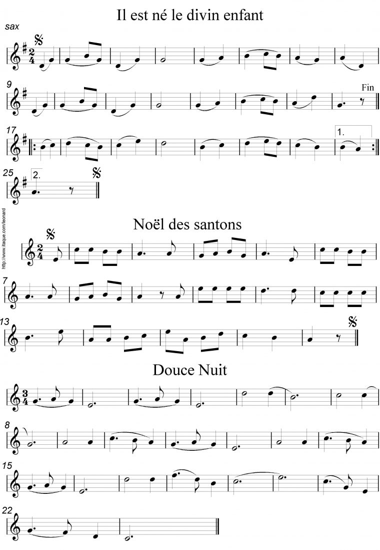 Chant De Noel Saxophone concernant Chants De Noa«L Frana§Ais Gratuit Chant De Noel Saxophone concernant Chants De Noa«L Frana§Ais Gratuit