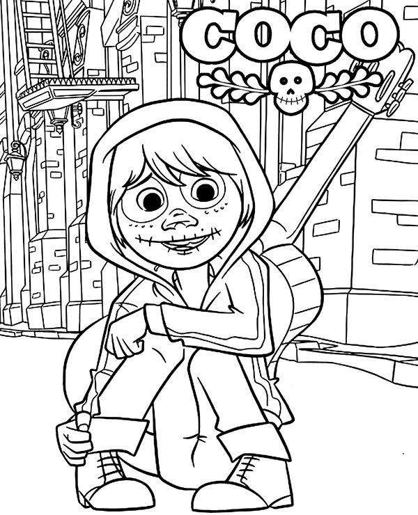 coco coloring pages