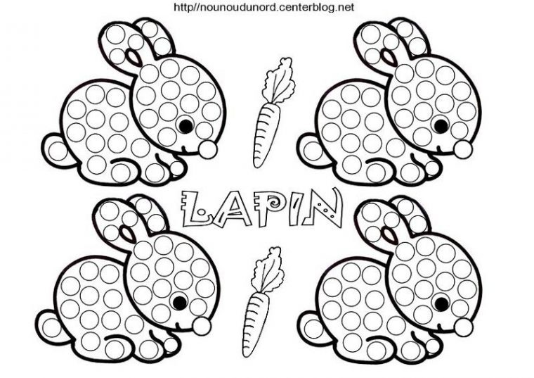 Coloriage A Gommettes – Page 7 | Coloriage Paques, Coloriage, Coloriage à Gommettes Poussins A Imprimer