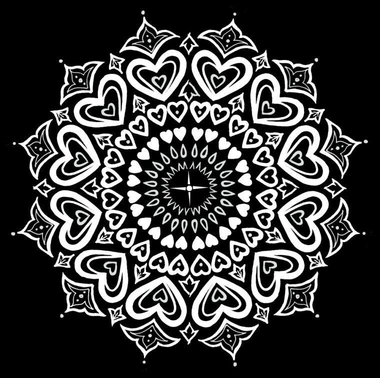 Coloriage-Adulte-Anti-Stress-72 – Dessin De Mandala dedans Coloriage Mandala Juin