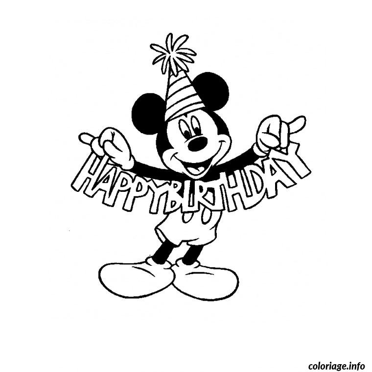 Coloriage Anniversaire Disney Dessin Anniversaire À Imprimer serapportantà Coloriage Mandala Joyeux Anniversaire