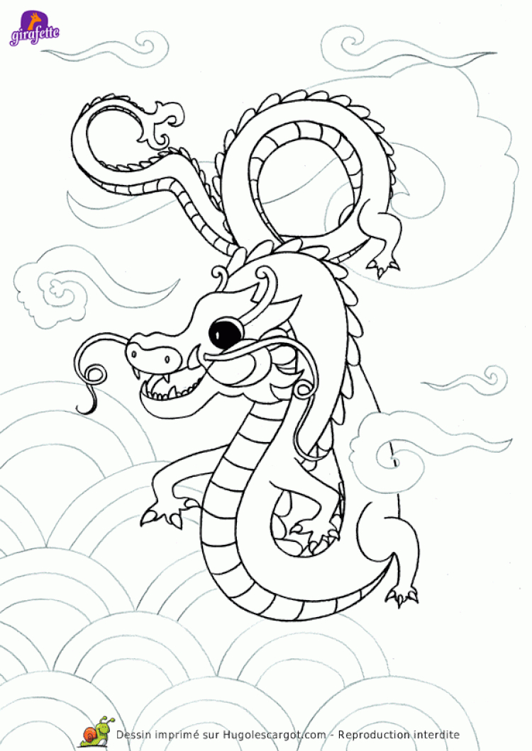 Coloriage Asie Dragon En 2020 | Coloriage Dragon, Coloriage Japonais intérieur Coloriage Mandala Japonais