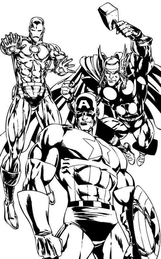 Coloriage Avengers #74162 (Super-Héros) – Album De Coloriages dedans Dessin A Colorier Avengers