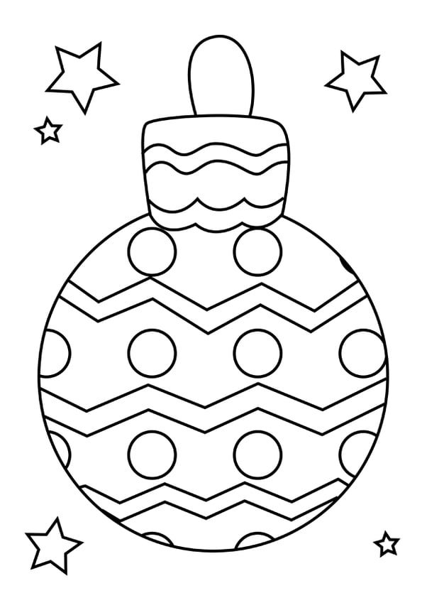 Coloriage Boule De Noël Formes Géométriques | Weihnachten Zeichnung avec Hugo L&#039;Escargot 9 Ans
