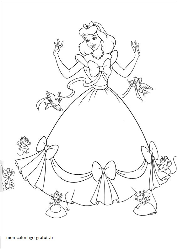 Coloriage Cendrillon – Mon Coloriage En Ligne Gratuit intérieur Coloriage En Ligne A Imprimer Gratuit