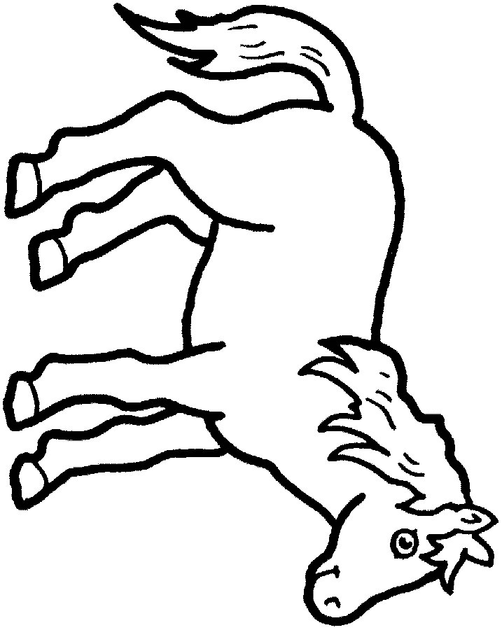 Coloriage Chevaux 108 destiné Coloriage Animaux 3 Ans