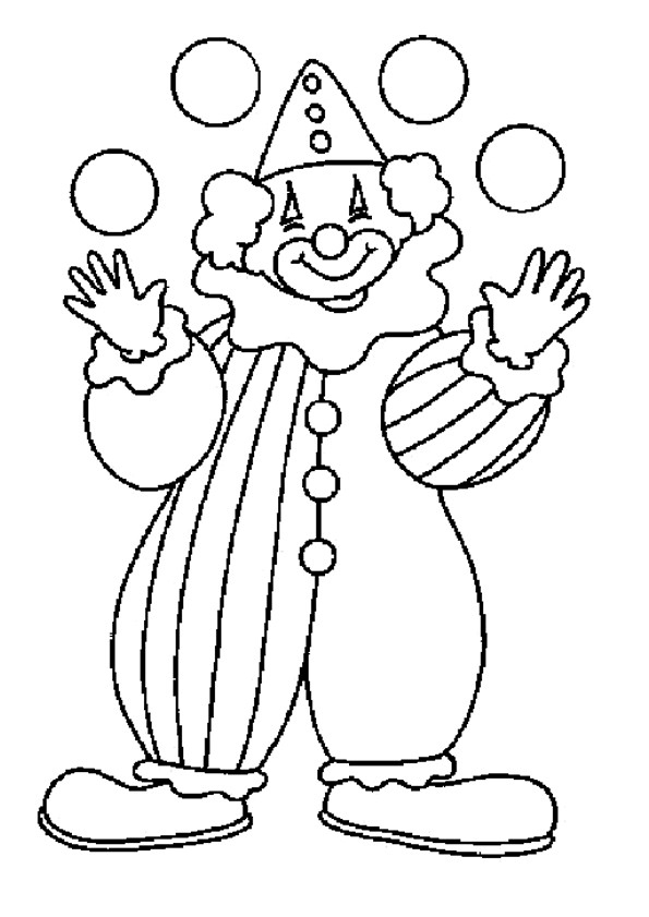 Coloriage Clown Facile Dessin Gratuit À Imprimer pour Dessin À Colorier Facile