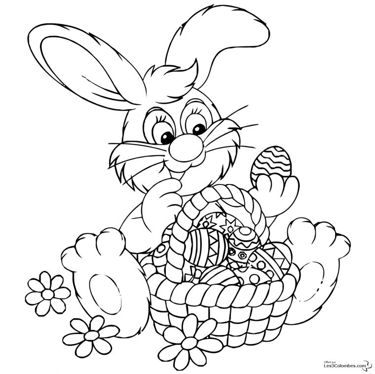 Coloriage De Chasse Aux Oeufs De Paques 35 – Coloriage En Ligne Gratuit encequiconcerne Oeuf Coloriage En Ligne