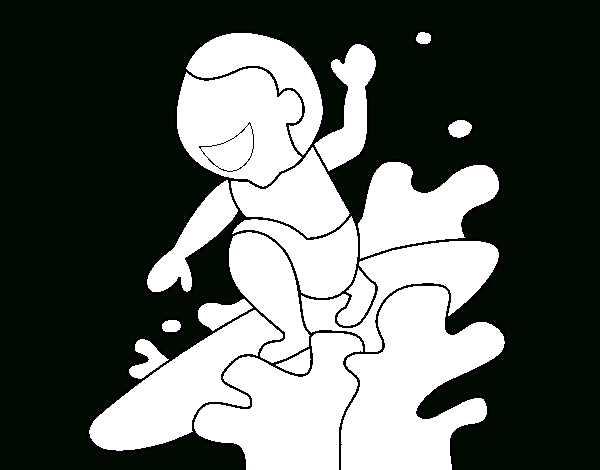 Coloriage De Planche À Vague Pour Colorier – Coloritou encequiconcerne Coloriage Imprimer Vague