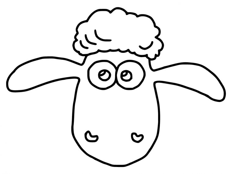 Coloriage De Shaun Le Mouton Gratuit À Imprimer Et Colorier dedans Dessin D'Un Gros Mouton A Colorier