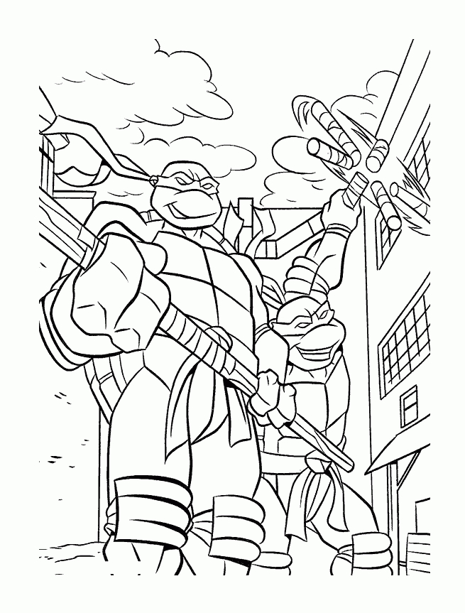 Coloriage De Tortues Ninja À Imprimer Gratuitement – Coloriage Tortues dedans Dessin A Colorier Tortue Ninja A Imprimer