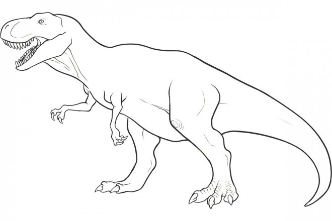 Coloriage De Tyrex | Coloriage encequiconcerne Dessin A Colorier Facile T Rex