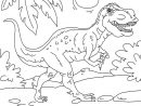 Coloriage Dinosaure - Tyrannosaurus Rex - Coloriages Gratuits À dedans Dessin A Colorier Facile T Rex