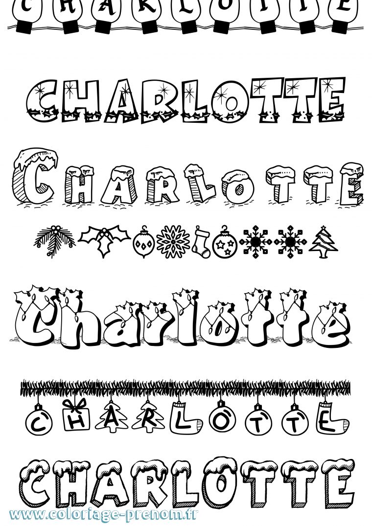 Coloriage Du Prénom Charlotte : À Imprimer Ou Télécharger Facilement dedans Dessin Anime Avec Une Souri Anne 90