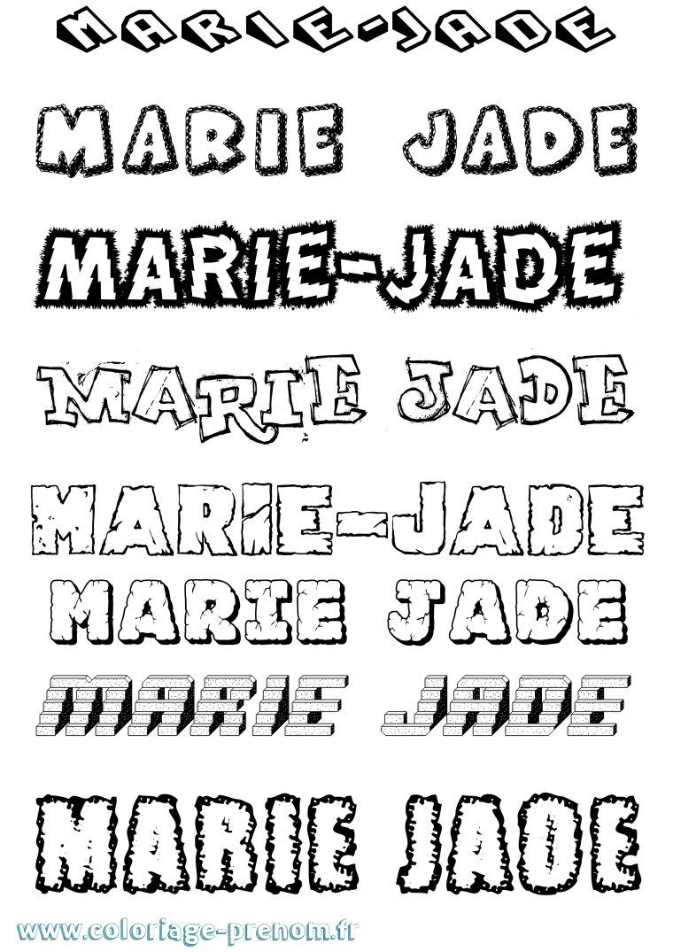 Coloriage Du Prénom Marie-Jade : À Imprimer Ou Télécharger Facilement pour Dessin Anime Avec Une Souri Anne 90