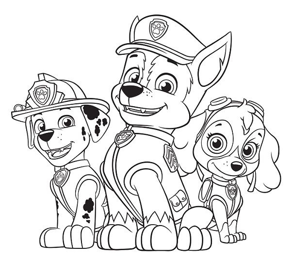 Coloriage Et Dessin Pat Patrouille – Coloriage De Chase Marcus Et concernant Dessin A Colorier Facile Pat Patrouille