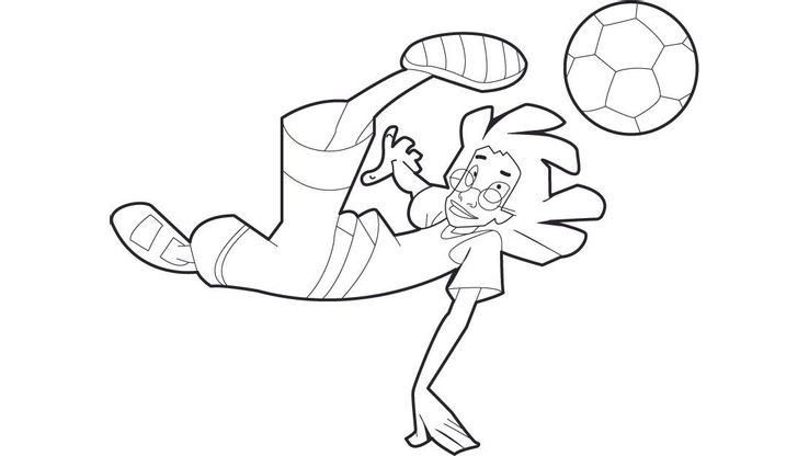 Coloriage Foot 2 Rue 6 – Coloriage Foot 2 Rue – Coloriages Dessins Animes serapportantà Foot Dessin Anime