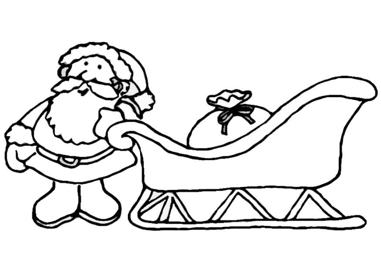 Coloriage Fr: Coloriage En Ligne Pere Noel Traineau serapportantà Coloriage En Ligne Pere Noel