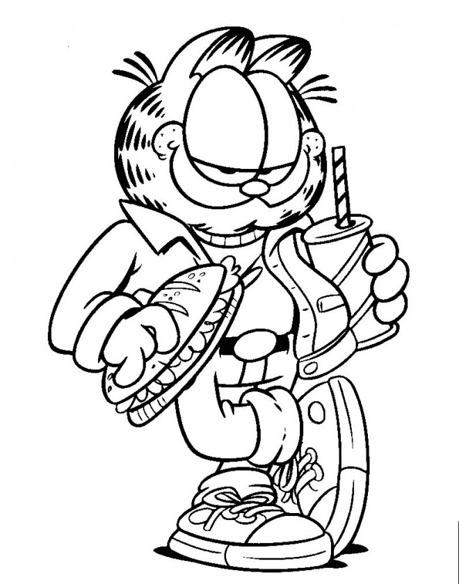 Coloriage Garfield En Ligne Dessin Gratuit À Imprimer intérieur Coloriage En Ligne A Imprimer Gratuit