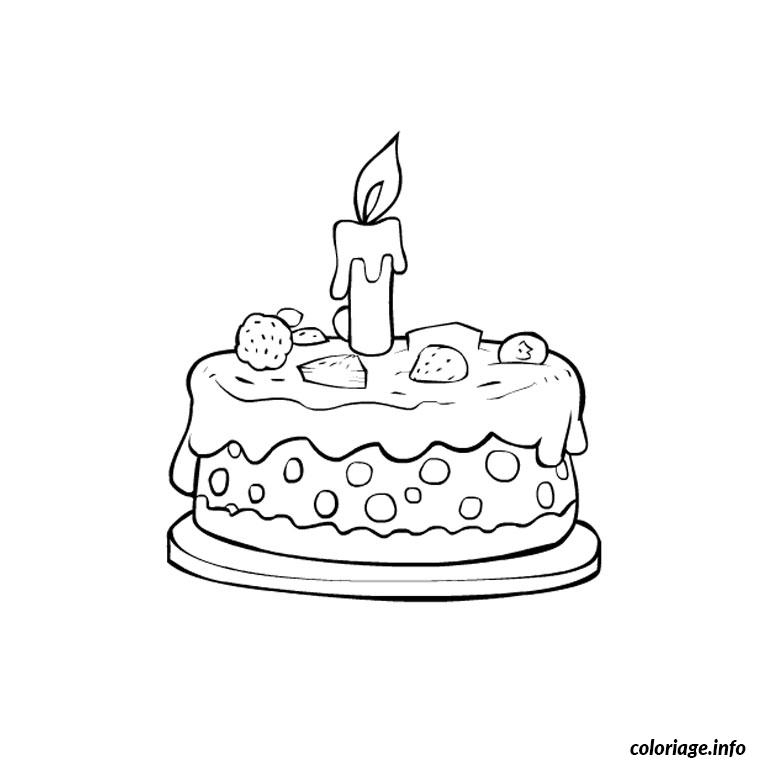 Coloriage Gateau Anniversaire 1 An Dessin Anniversaire À Imprimer tout Coloriage Mandala Joyeux Anniversaire
