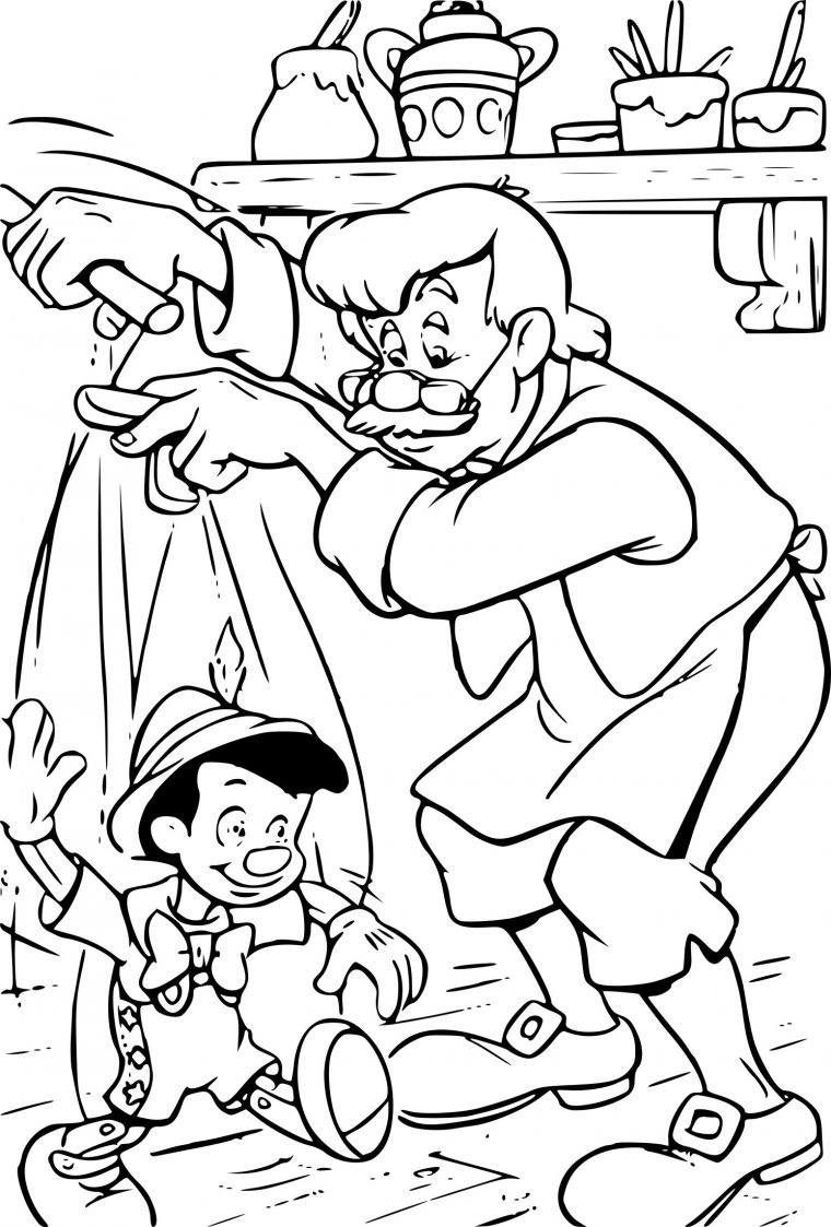 Coloriage Geppetto Disney À Imprimer concernant Coloriage Animaux 7 À Imprimer