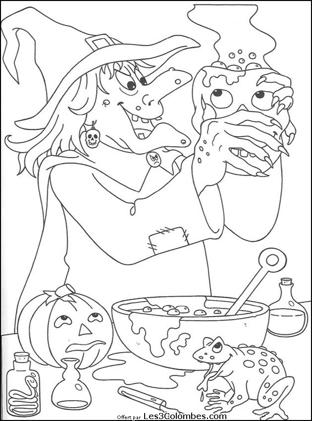Coloriage Halloween #55450 (Fêtes Et Occasions Spéciales) – Album De à Coloriage Halloween A Imprimer Grautit