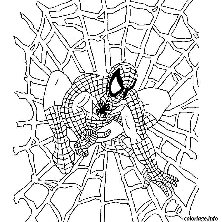 Coloriage Halloween Spiderman Dessin Halloween À Imprimer concernant Dessin Spiderman Facile A Colorier
