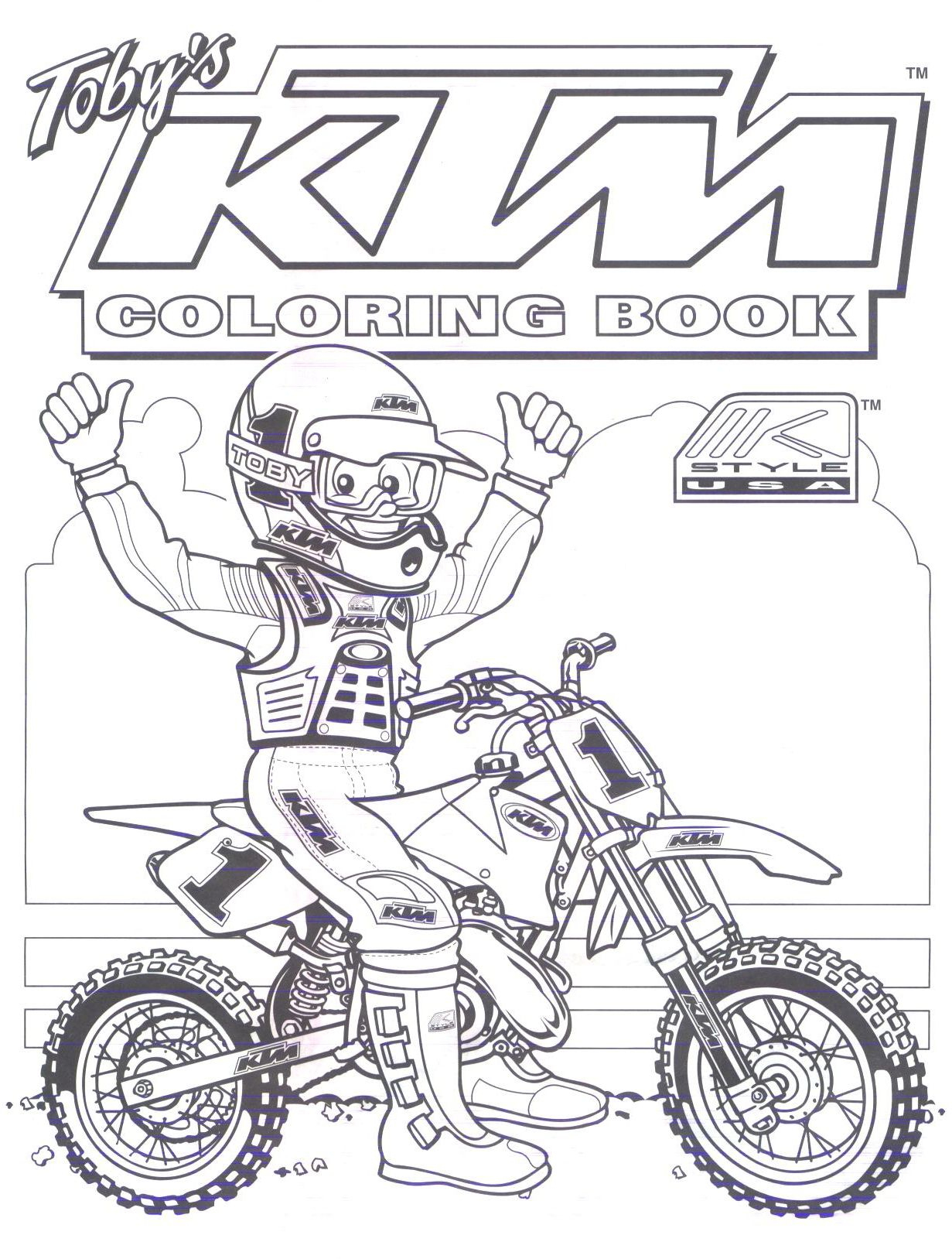 Coloriage Ktm | Hotelhetgetij à Coloriage Magique Quad