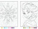 Coloriage La Reine Des Neiges Magique Disney Dessin Magique À Imprimer à Princesse Coloriage Magique