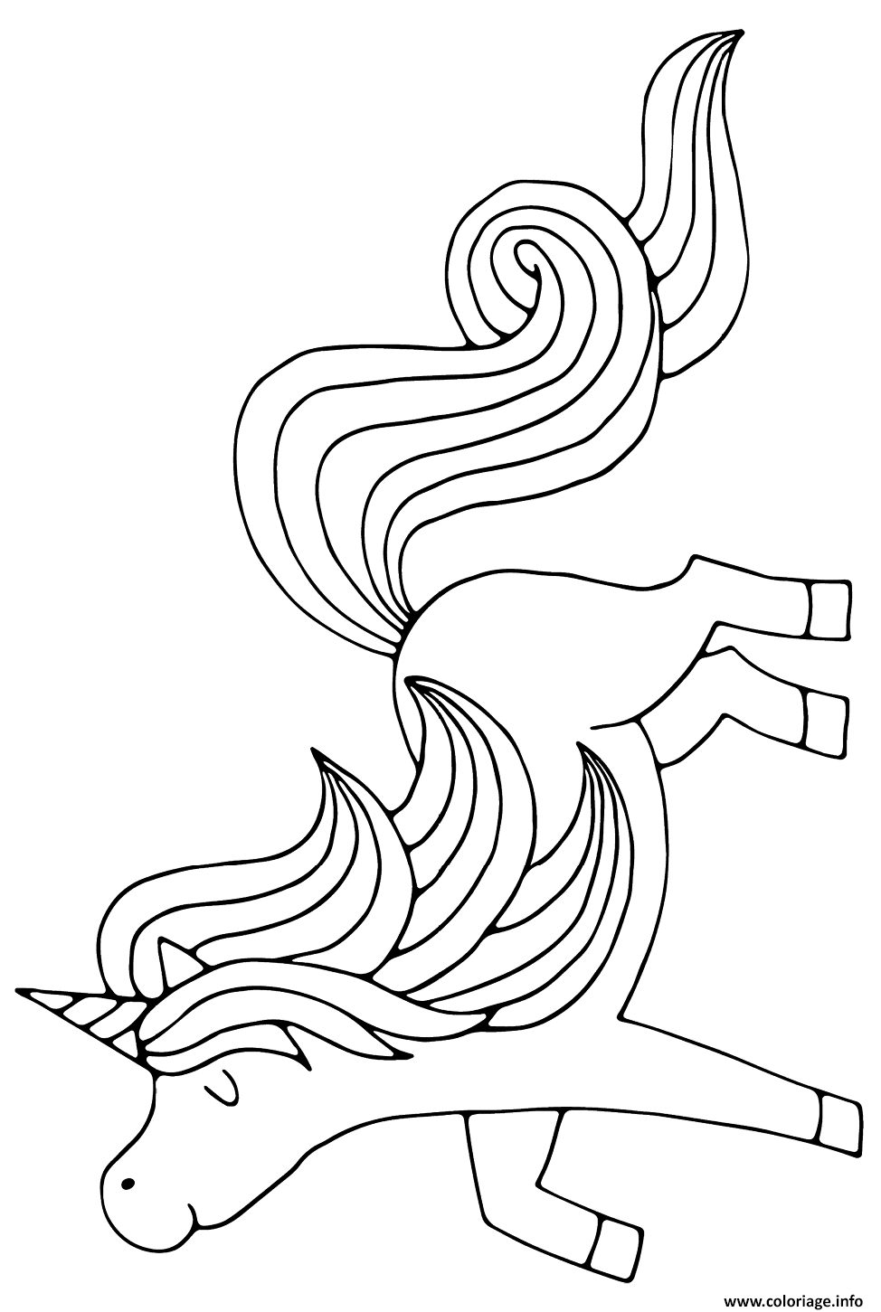 Coloriage Licorne Magique Pour Princesse A4 Dessin Licorne À Imprimer intérieur Coloriage Magique Princesse