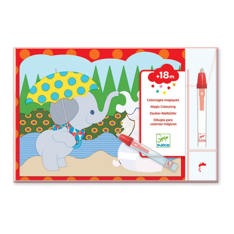Coloriage Magique – Caché Dehors Djeco Dj09065 : La Plume À Pois destiné Coloriage Magique Quantité