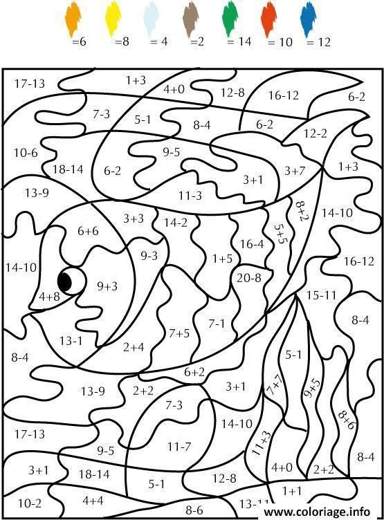 Coloriage Magique Ce1 Soustraction In 2020 | Math Coloring, Math For serapportantà Ce1 Coloriage Magique Maths