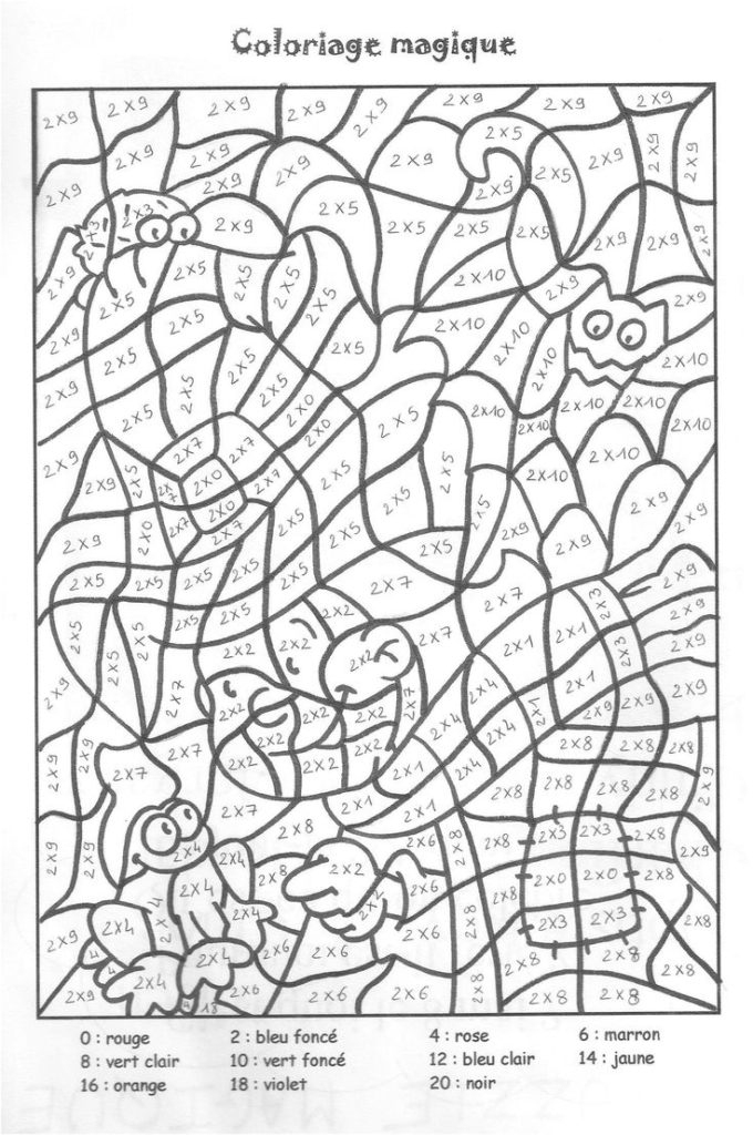 Coloriage Magique Ce2 – Coloriage Magique Table De Multiplication Ce2 Pdf serapportantà Ce2 Coloriage Magique