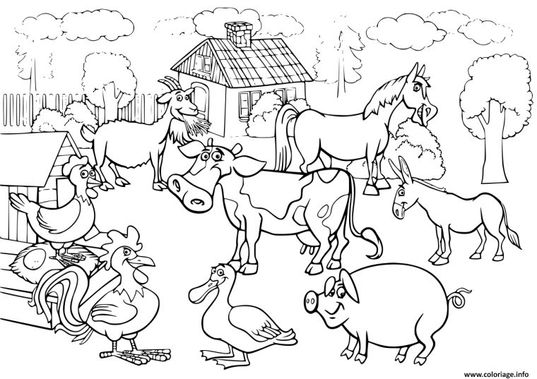 Coloriage Magique Ferme Maternelle tout Coloriage Animaux 7 Mois