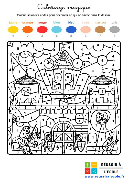 Coloriage Magique Grande Section Chiffres – Le Petit Ogre Veut Aller A concernant Ogre Coloriage Magique