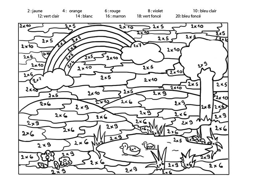 Coloriage Magique Multiplication Ce1 | Liberate dedans Coloriage Magique Opérations