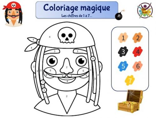 Coloriage Magique Pirate – Jeu À Imprimer – Un Anniversaire En Or intérieur Coloriage Magique Quantité
