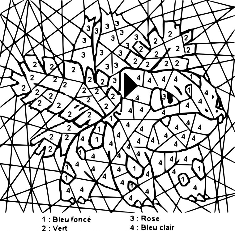 Coloriage Magique Pokemon Gratuit À Imprimer tout Coloriage Magique Difficile