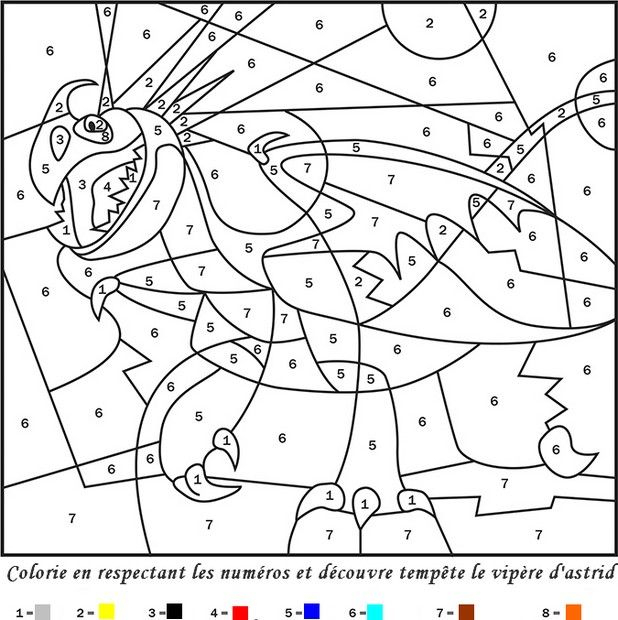 Coloriage Magique Tempete Dragons2 (618×620) | Coloriage Magique à Coloriage Magique 5 Ans