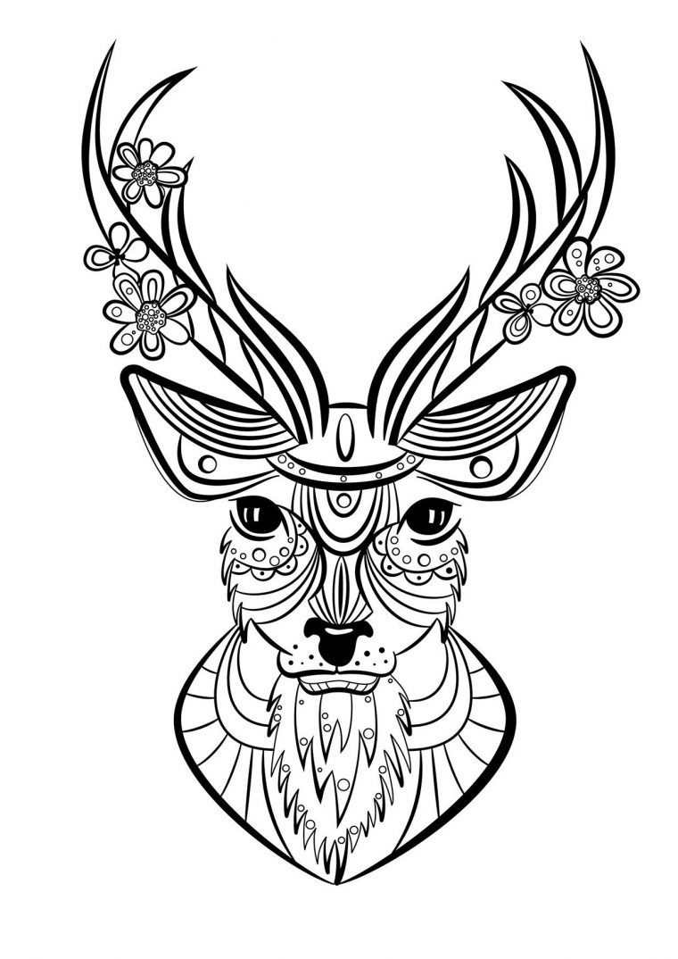 Coloriage Mandala A Imprimer Luxe Photos Coloriage Animaux Cerf Mandala encequiconcerne Coloriage Animaux 3D