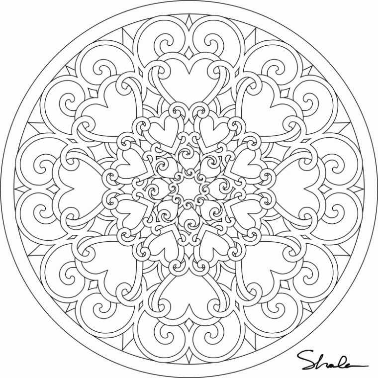 Coloriage Mandala À Imprimer Pour Les Enfants – Cp17021 tout Jeux Coloriage Mandala