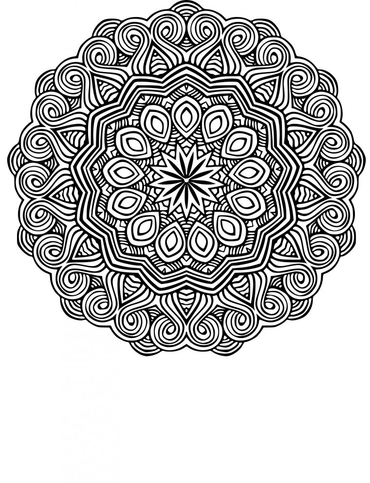 Coloriage Mandala Ethnique À Imprimer pour Jeux Coloriage Mandala