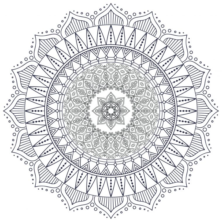 Coloriage Mandala Zen serapportantà Jeux De Fille Coloriage Mandala