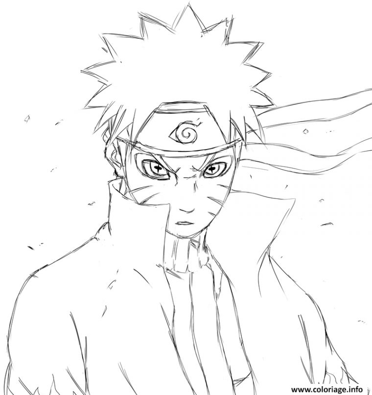 Coloriage Manga Naruto 17 Dessin Naruto À Imprimer dedans Coloriage En Ligne Naruto