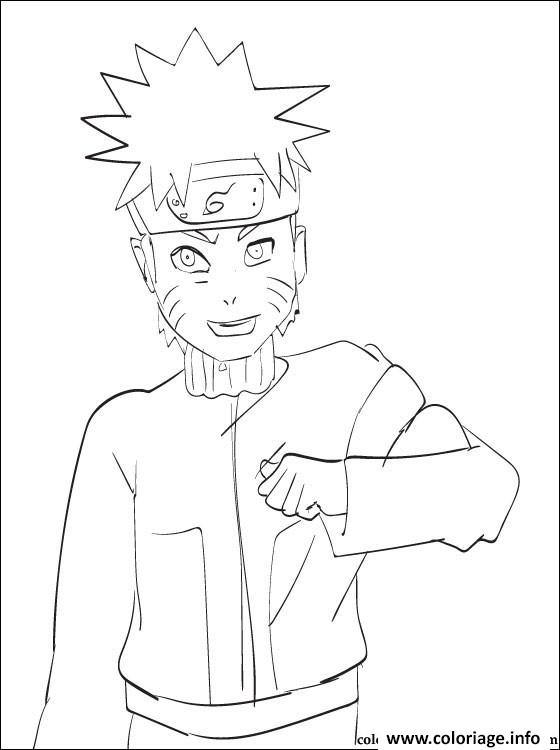 Coloriage Manga Naruto 266 Dessin Naruto À Imprimer avec Coloriage En Ligne Naruto