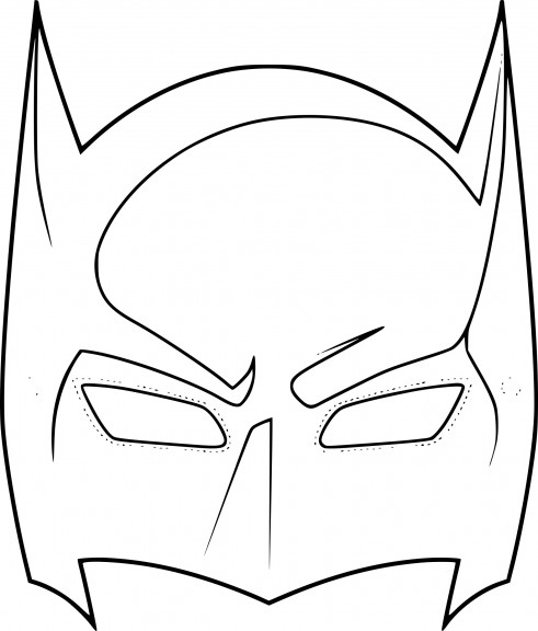 Coloriage Masque Batman À Imprimer concernant Masque Super Hacros Fille A Imprimer
