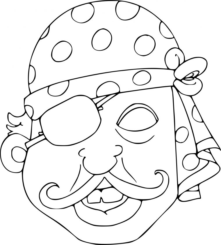 Coloriage Masque Pirate À Imprimer Sur Coloriages pour Masque Super Hacros Fille A Imprimer
